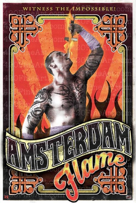 Buy Online Amsterdam Flame Poster As Seen On Disjointed Set